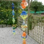 Chinese style hanging paper sculptures at Bridge Inn